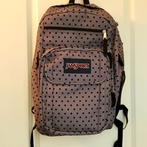 jansport backpack polka dot